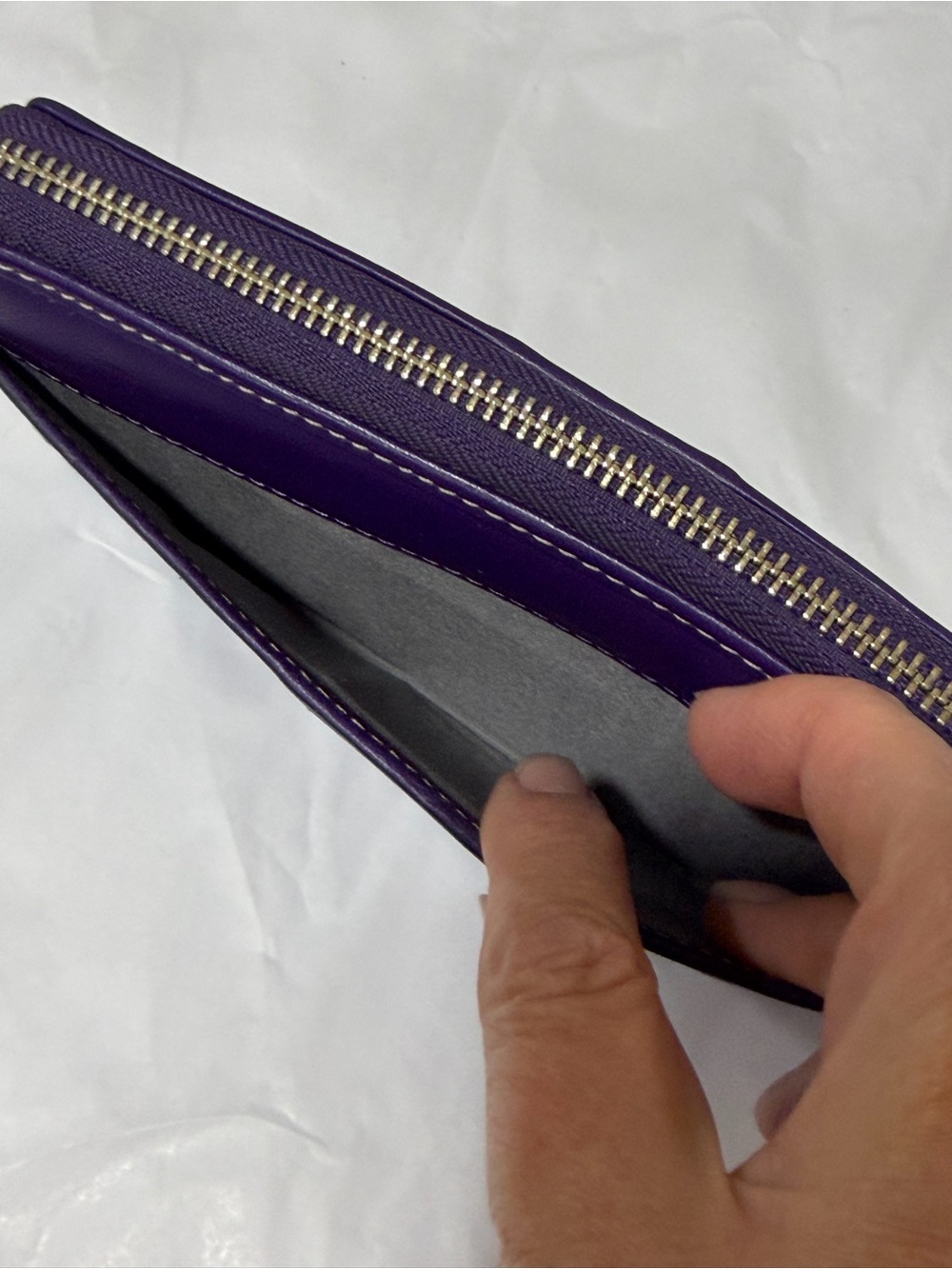 Coach Vintage Deep Purple Soho Zip Around Wallet - Picture 7 of 13